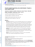 Cover page: Emotion-related impulsivity and suicidal ideation: Towards a more specific model.