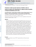 Cover page: Peripheral soluble epoxide hydrolase inhibition reduces hypernociception and inflammation in albumin-induced arthritis in temporomandibular joint of rats