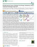 Cover page: Broadening the Scope of Binding Free Energy Calculations Using a Separated Topologies Approach.