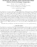 Cover page: Evaluation of a Human Vision System based Image Fidelity Metric for Image Compression