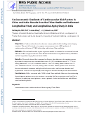 Cover page: Socioeconomic gradients of cardiovascular risk factors in China and India: results from the China health and retirement longitudinal study and longitudinal aging study in India