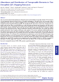 Cover page: Abundance and Distribution of Transposable Elements in Two Drosophila QTL Mapping Resources