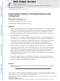 Cover page: Korean Sibling Caregivers of Individuals Diagnosed with Schizophrenia