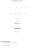 Cover page: Experience of Adversity and Engagement in Prosocial Behavior