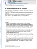 Cover page: On comparing heterogeneity across biomarkers