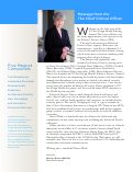 Cover page: Message from the Chief Clinical Officer