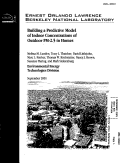 Cover page: Building a Predictive Model of Indoor Concentrations of Outdoor PM-2.5 in Homes