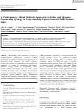 Cover page: A Participatory, Mixed Methods Approach to Define and Measure Partnership Synergy in Long‐standing Equity‐focused CBPR Partnerships