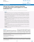 Cover page: It Works, But For Whom? Examining Racial Bias in Carding Experiences and Acceptance of a County Identification Card