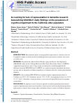 Cover page: Accounting for lack of representation in dementia research: Generalizing KHANDLE study findings on the prevalence of cognitive impairment to the California older population