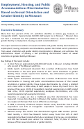 Cover page of Employment, Housing, and Public Accommodations Discrimination Based on Sexual Orientation and Gender Identity in Missouri