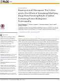 Cover page: Rapamycin and Chloroquine: The In Vitro and In Vivo Effects of Autophagy-Modifying Drugs Show Promising Results in Valosin Containing Protein Multisystem Proteinopathy