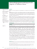 Cover page: Submandibular gland needle biopsy for the diagnosis of Parkinson disease