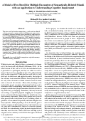 Cover page: A model of free recall for multiple encounters of semantically related stimuli with an application to understanding cognitive impairment