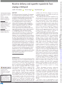 Cover page: Nicotine delivery and cigarette equivalents from vaping a JUULpod