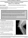 Cover page: Simultaneous Bilateral Quadriceps Tendon Rupture in an Adult Man