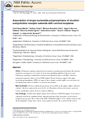 Cover page: Association of single nucleotide polymorphisms of nicotinic acetylcholine receptor subunits with cervical neoplasia