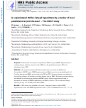 Cover page: Is superolateral Hoffa's fat pad hyperintensity a marker of local patellofemoral joint disease? – The MOST study