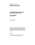 Cover page: Longitudinal Model Development For Automated Roadway Vehicles