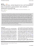 Cover page: Working memory, cortical dopamine tone, and frontoparietal brain recruitment in post-traumatic stress disorder: a randomized controlled trial