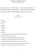 Cover page: Numerical study of the THM effects on the near-field safety of a hypothetical nuclear waste 
repository - BMT1 of the DECOVALEX III project. Part 3: Effects of THM coupling in sparsely 
fractured rocks