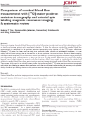 Cover page: Comparison of cerebral blood flow measurement with [15O]-water positron emission tomography and arterial spin labeling magnetic resonance imaging: A systematic review