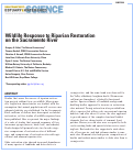 Cover page: Wildlife Response to Riparian Restoration on the Sacramento River