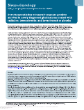 Cover page: Post-chemoradiation volumetric response predicts survival in newly diagnosed glioblastoma treated with radiation, temozolomide, and bevacizumab or placebo