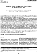 Cover page: Impact of Hypothyroidism and Heart Failure on Hospitalization Risk