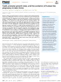 Cover page: Teeth, prenatal growth rates, and the evolution of human-like pregnancy in later Homo