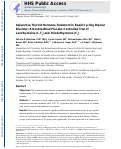 Cover page: Adjunctive thyroid hormone treatment in rapid cycling bipolar disorder: A double‐blind placebo‐controlled trial of levothyroxine (L‐T4) and triiodothyronine (T3)