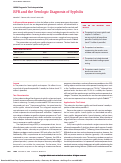 Cover page: RPR and the Serologic Diagnosis of Syphilis