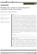 Cover page: Identifying robust strategies for assisted migration in a competitive stochastic metacommunity