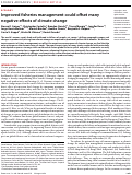 Cover page: Improved fisheries management could offset many negative effects of climate change