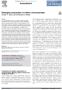 Cover page: Emergent properties of mitotic chromosomes