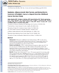 Cover page: Radiation, Atherosclerotic Risk Factors, and Stroke Risk in Survivors of Pediatric Cancer: A Report From the Childhood Cancer Survivor Study
