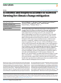 Cover page: Economic and biophysical limits to seaweed farming for climate change mitigation