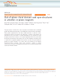 Cover page: Out-of-plane chiral domain wall spin-structures in ultrathin in-plane magnets