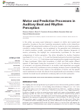 Cover page: Motor and Predictive Processes in Auditory Beat and Rhythm Perception