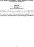 Cover page: Flexible theft and resolute punishment: Evolutionary dynamics of social behavior among reinforcement-learning agents