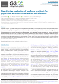 Cover page: Quantitative evaluation of nonlinear methods for population structure visualization and inference.