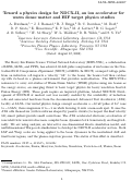 Cover page: Toward a physics design for NDCX-II, an ion accelerator for warm dense matter and HIF target physics studies