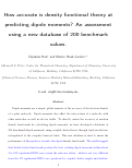 Cover page: How Accurate Is Density Functional Theory at Predicting Dipole Moments? An Assessment Using a New Database of 200 Benchmark Values