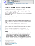 Cover page: Simultaneous LC–MS/MS analysis of eicosanoids and related metabolites in human serum, sputum and BALF