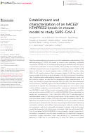 Cover page: Establishment and characterization of an hACE2/hTMPRSS2 knock-in mouse model to study SARS-CoV-2