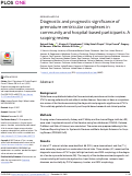 Cover page: Diagnostic and prognostic significance of premature ventricular complexes in community and hospital-based participants: A scoping review