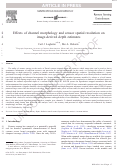 Cover page: Effects of channel morphology and sensor spatial resolution on image-derived depth estimates