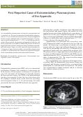 Cover page: First Reported Case of Extramedullary Plasmacytoma of the Appendix