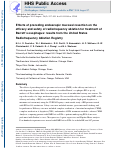 Cover page: Effects of preceding endoscopic mucosal resection on the efficacy and safety of radiofrequency ablation for treatment of Barrett’s esophagus: results from the United States Radiofrequency Ablation Registry
