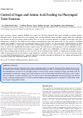 Cover page: Control of sugar and amino acid feeding via pharyngeal taste neurons.